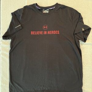 Under Armour Black Tee with Red Print